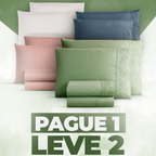 (Pague 1, Leve 2) Jogo de Lençol Florença 300 Fios – 4 Peças Bordado | Promoção