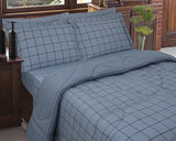 Kit 5 Peças Loft Edredom + Jogo de Cama em Algodão Percal 180 Fios