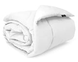 Kit 5 Peças Branco Edredom e Jogo de Cama Percal 180 Fios