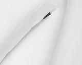 Kit 5 Peças Branco Edredom e Jogo de Cama Percal 180 Fios