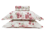 Kit 5 Peças Garden Edredom + Jogo de Cama em Algodão Percal 180 Fios