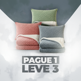 (Pague 1 Leve 3) Manta Doble Deluxe Vintage – Toque de Felpa e Lã