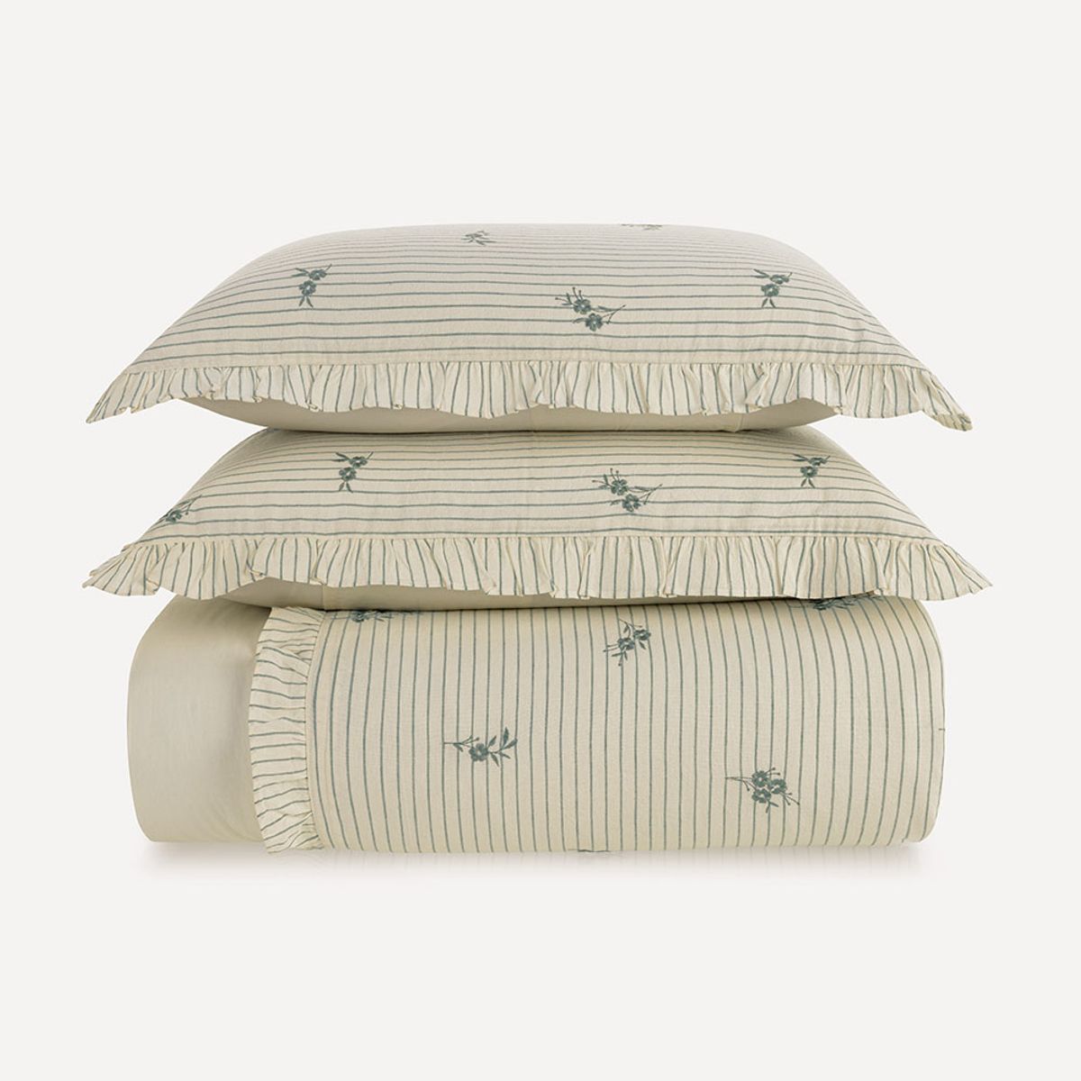 Jogo De Cama Posta Elise 9 Peças 200 Fios Bordado