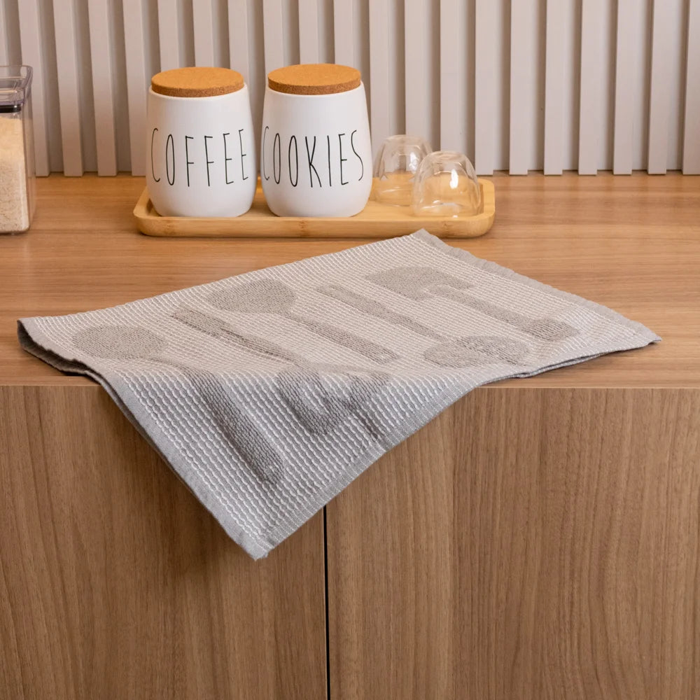 Pano de Copa Jacquard Utensílios