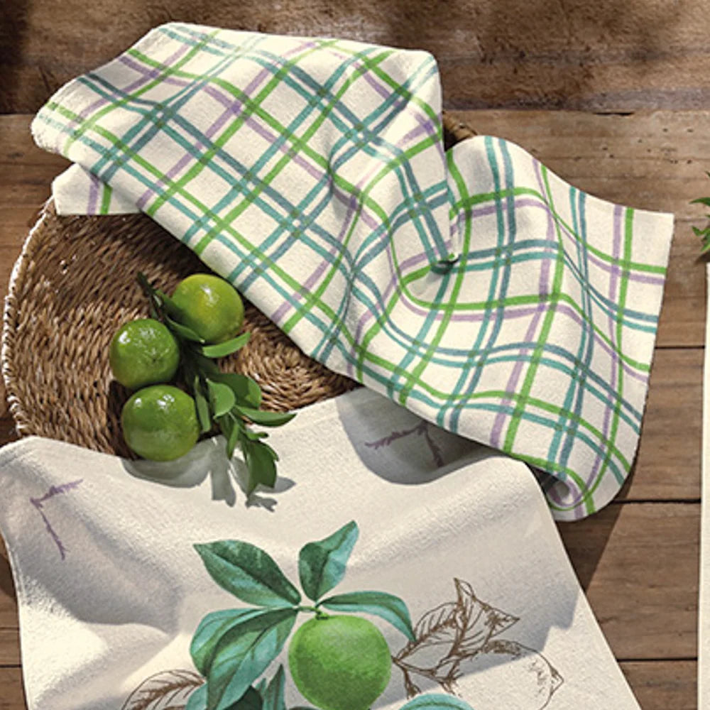 Kit 3 Peças Pano de Copa Jardim 100% Algodão