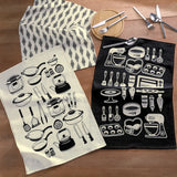 Kit 3 Peças Pano de Copa Jardim 100% Algodão