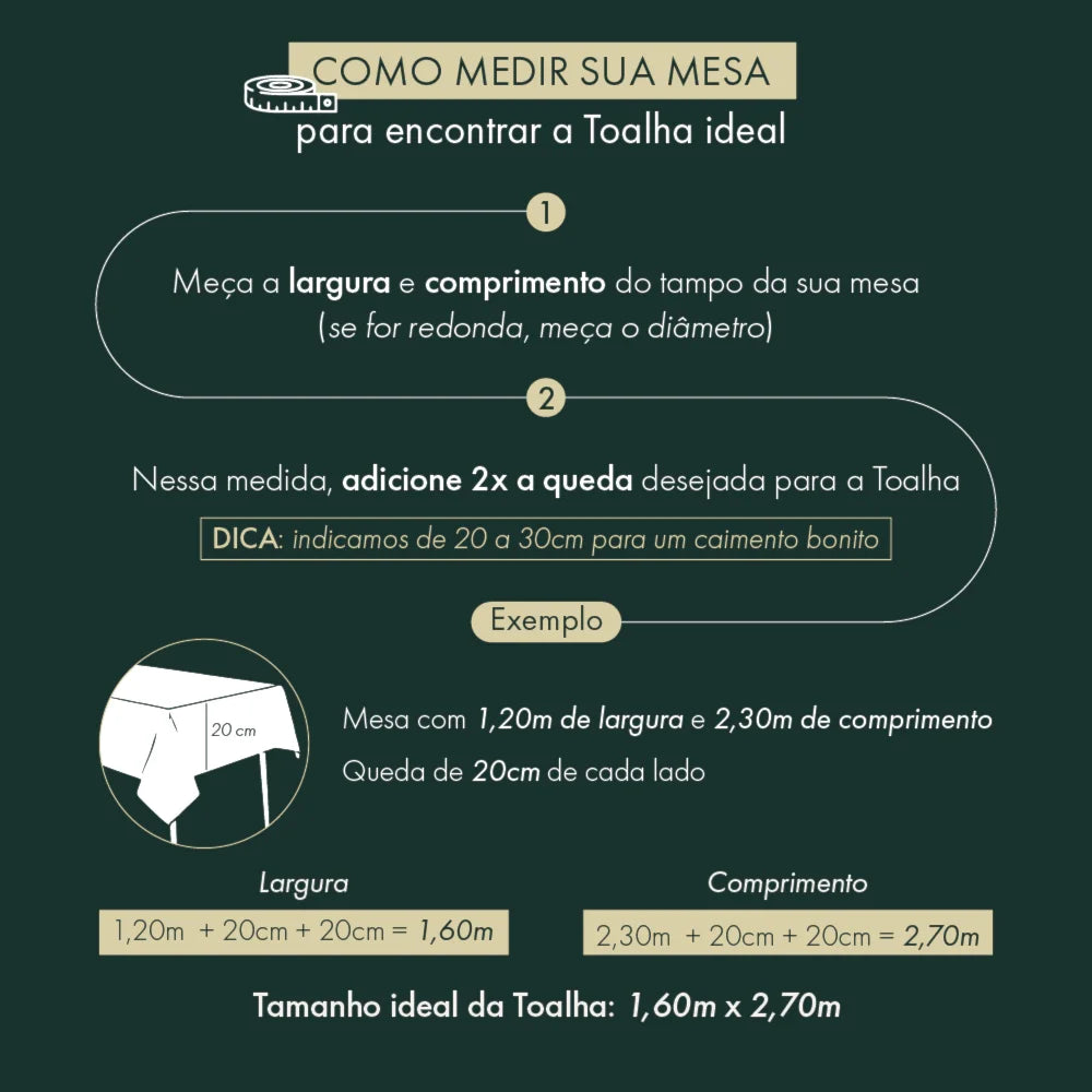 Toalha de Mesa Quadrada Clean Renova Jardim 4 Lugares