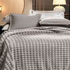 Cobertor Casal Desert Aveludado Fleece Texturizado - Gramatura: 400g/m²