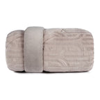 Kit Edredom 3 Peças Blend Elegance Coliseum Dupla Face Texturizado Fleece