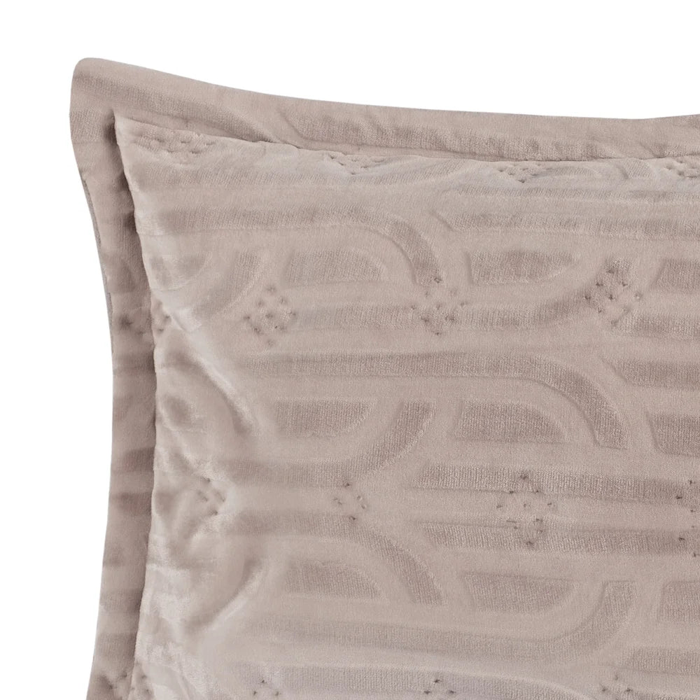 Kit Edredom 3 Peças Blend Elegance Coliseum Dupla Face Texturizado Fleece