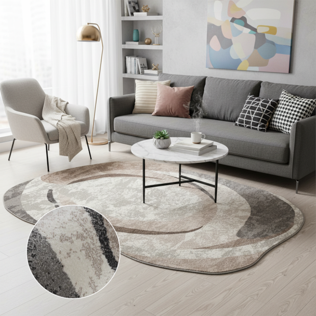 Tapete Orgânico para Sala Egípcio Portari Tessa