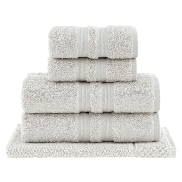 Jogo de Toalhas Banhão 5 Peças Fio Egípcio Penteado | 550 g/m²