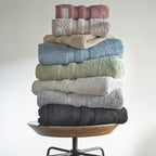 Jogo de Toalhas Banhão 5 Peças Fio Egípcio Penteado | 550 g/m²