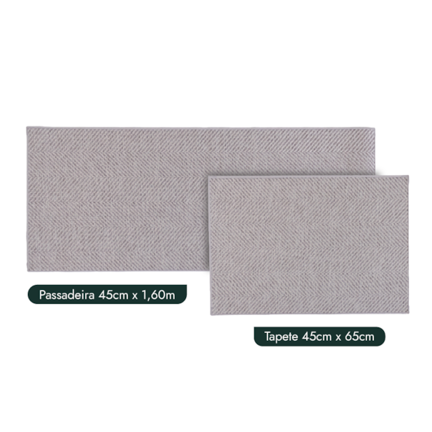 Kit Tapete para Cozinha 65cm + Passadeira 1,60m Missoni Antiderrapante (2 peças)