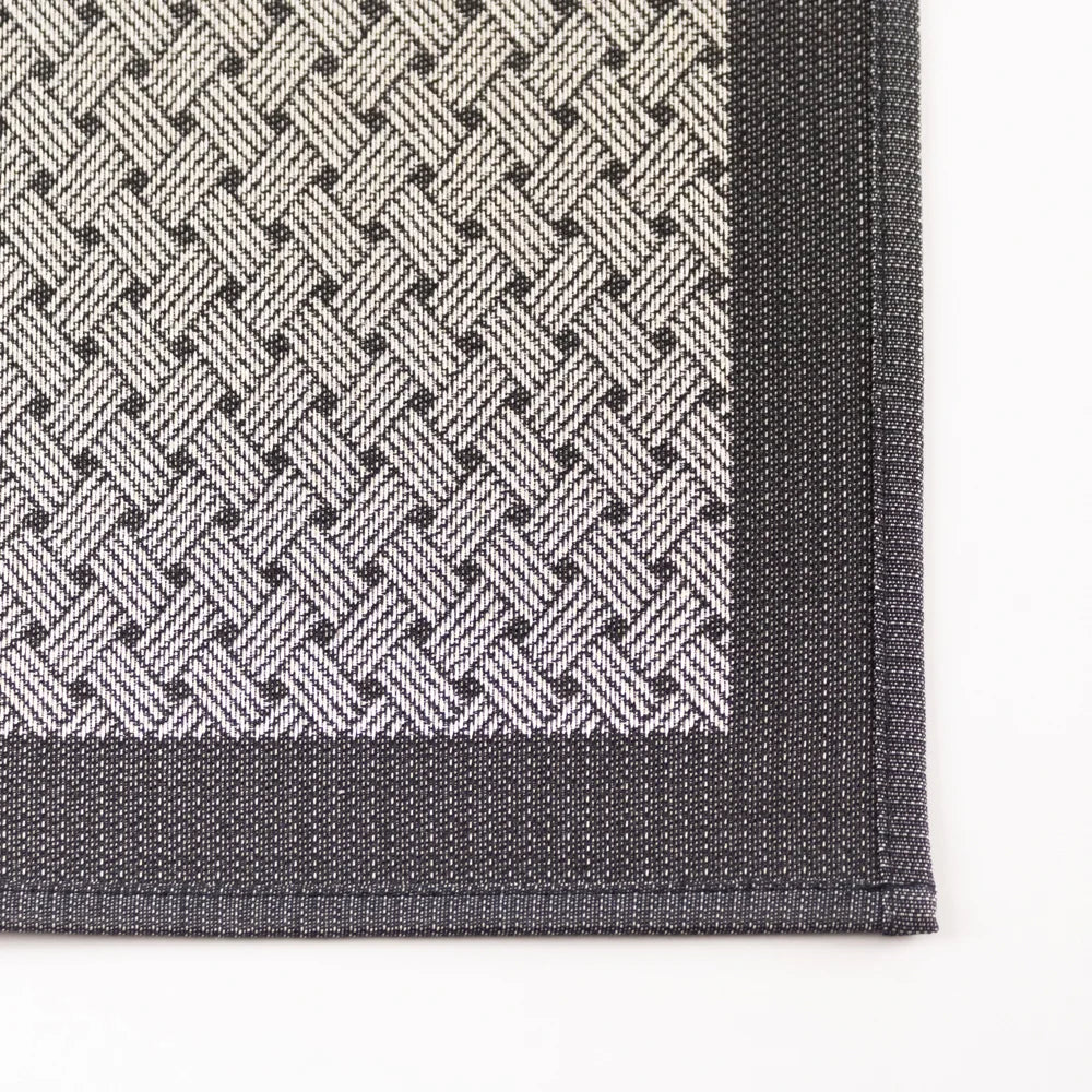 Kit Tapete para Cozinha 75cm + Passadeira 1,20m Antiderrapante Jacquard Bavaria (2 peças)