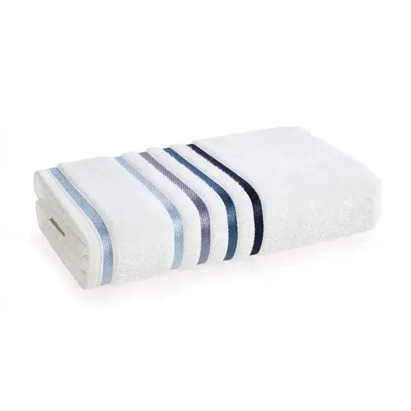 Toalha de Rosto Lumina Branco e Azul