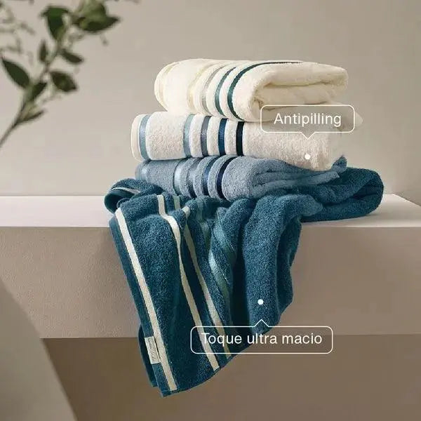 Toalha de Rosto Lumina Branco e Azul