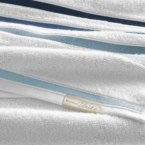 Toalha de Rosto Lumina Branco e Azul