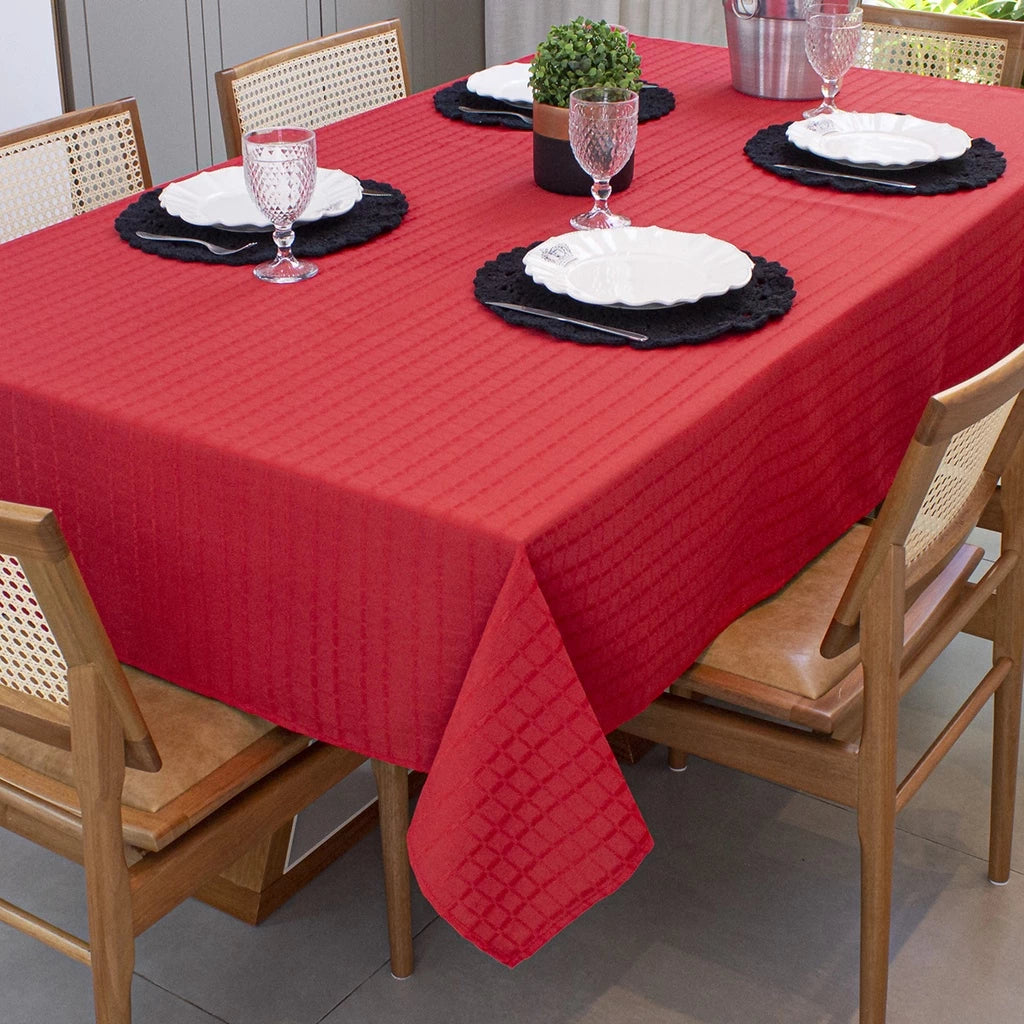Toalha de Mesa Retangular Texturatta para 6 Lugares -  1,50 m x 2,10 m