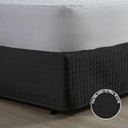 Saia Para Cama Box Matelada 150 Fios Quadriculada