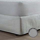 Saia Para Cama Box Matelada 150 Fios Quadriculada