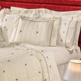 Kit Cobre Leito Felicitá 9 Peças 200 Fios Bordado