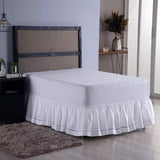 Saia Para Cama Box Casal/Queen Em Detalhe Ponto Palito