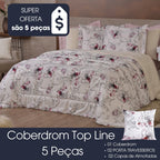 Kit Coberdrom Top Line Garden Dupla Face Fleece – 5 Peças