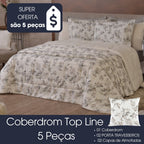 Kit Coberdrom Top Line Garden Dupla Face Fleece – 5 Peças
