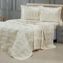Kit Cobre Leito Bordado Mistral 3 Peças 100% Algodão Luxo