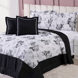 Edredom/Colcha Estampada 05 Peças Cobre Leito Dupla Face