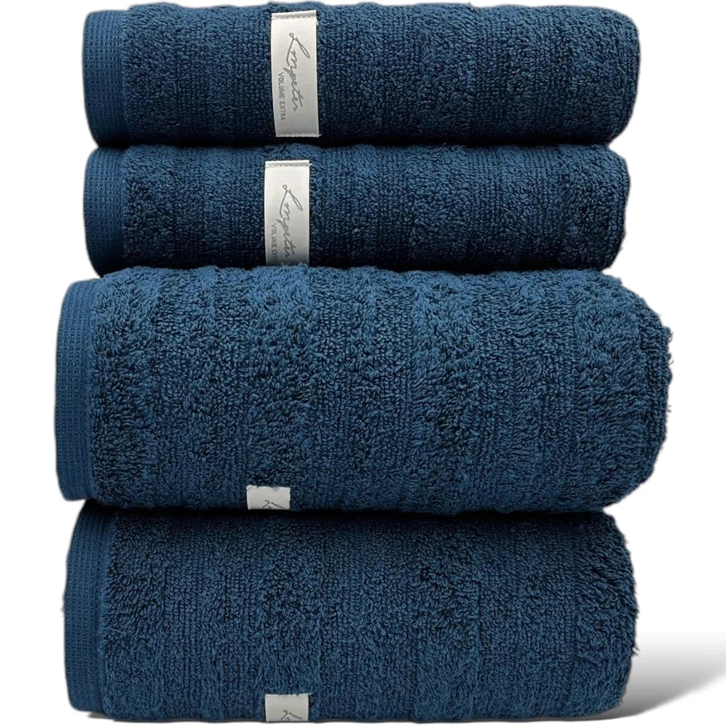 Jogo de Toalhas  de Banho 4 Peças Super Grossas - 100% Algodão 600 g/m²