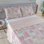 Kit Cobre-Leito Bouti Jardim 3 Peças  Estampado Dupla Face