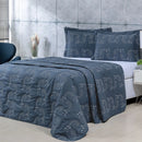 Kit Cobre Leito Bordado Mistral 3 Peças 100% Algodão Luxo