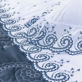 Kit Cobre Leito Mistral + Jogo de Lençol 7 Peças - 200 Fios Algodão Luxo