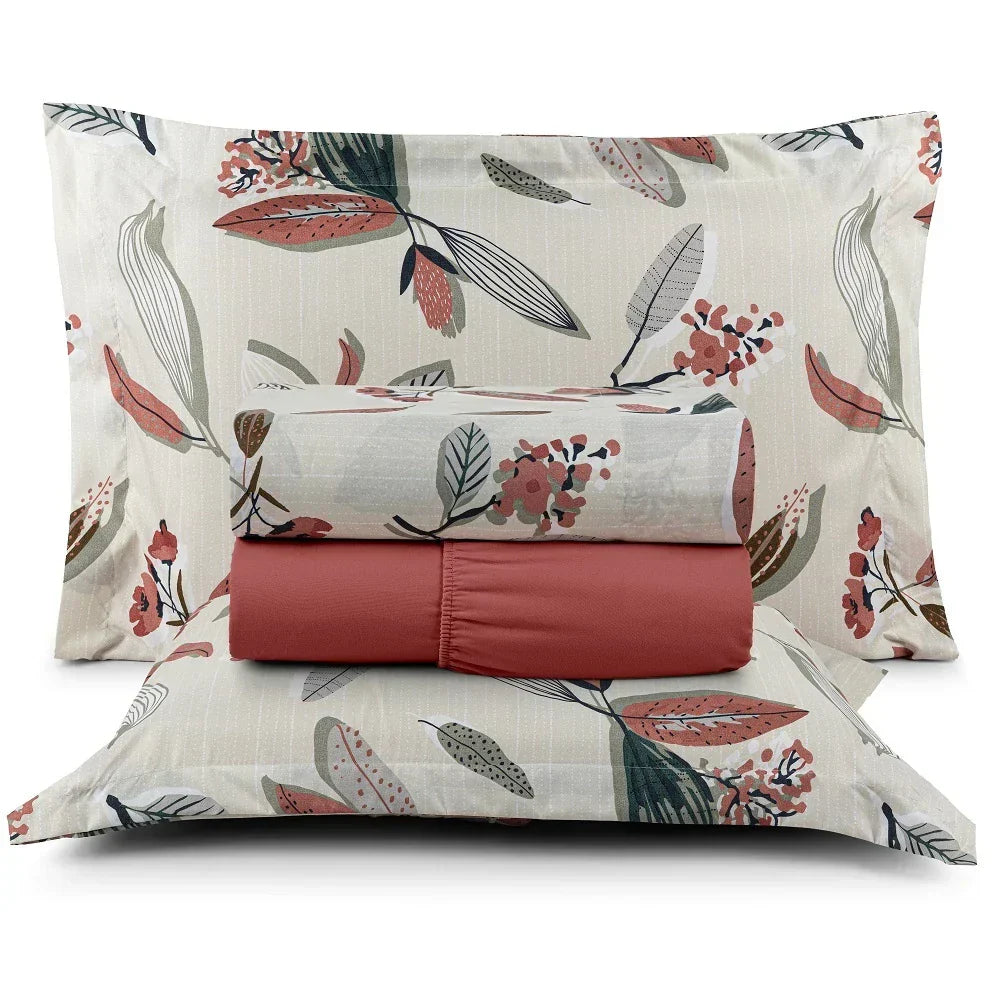 (Compre 1 Leve 2) Jogo de Lençol Affeto 4 Peças - 200 Fios Algodão