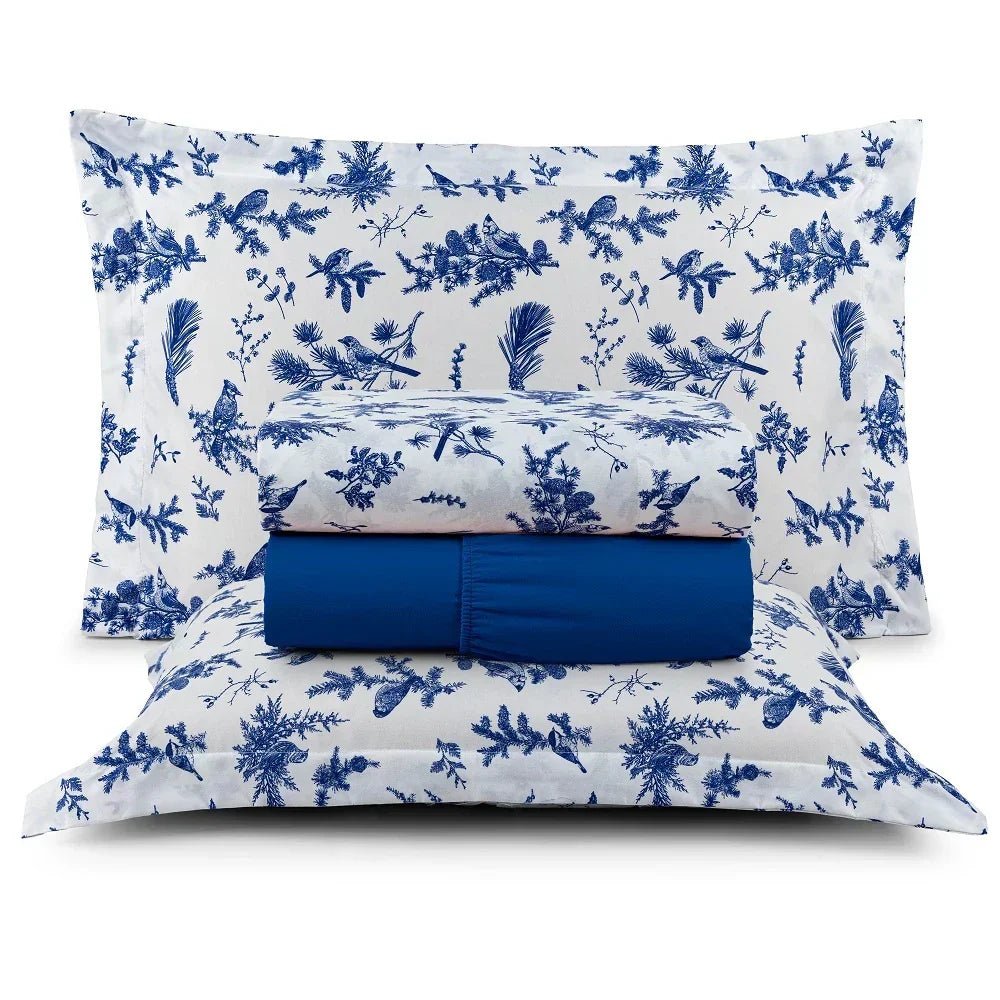 (Compre 1 Leve 2) Jogo de Lençol Affeto 4 Peças - 200 Fios Algodão