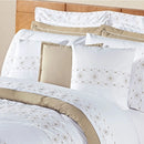 Kit Edredom De Luxo 11 Peças Damasco Cama Casal Queen King Percal 200 Fios