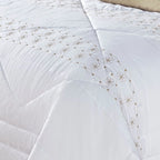 Kit Edredom De Luxo 11 Peças Damasco Cama Casal Queen King Percal 200 Fios