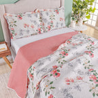 Kit Cobre-Leito Cali 3 Peças  Estampado Dupla Face