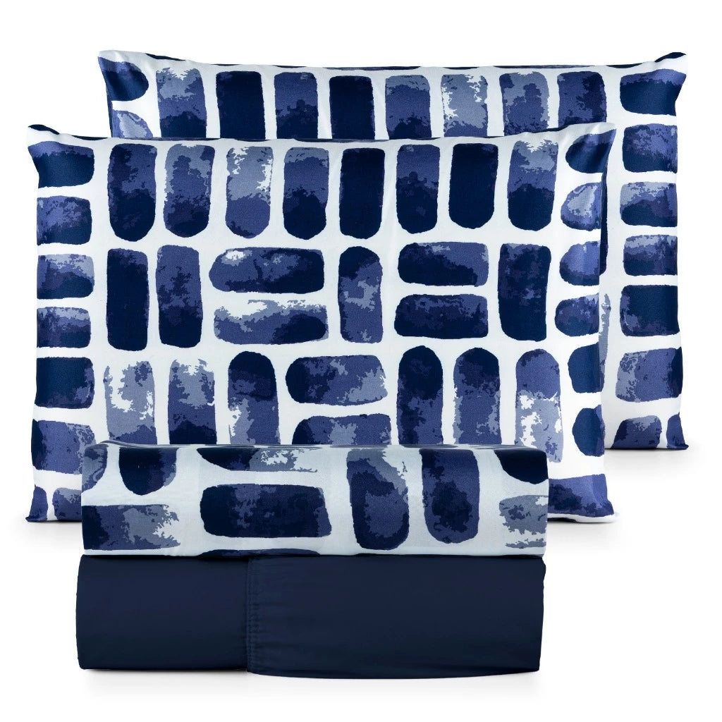 Jogo de Lençol Letter  4 Peças Micropercal 200 Fios Estampado