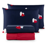 Jogo de Lençol Letter  4 Peças Micropercal 200 Fios Estampado