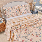 Kit Cobre-Leito Cali 3 Peças  Estampado Dupla Face