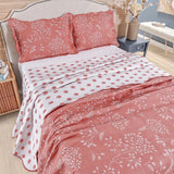 Kit Cobre-Leito Bouti Shell 3 Peças  Estampado Dupla Face