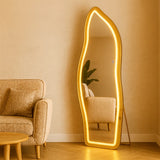 Espelho Base Reta 170X70 com Suporte de Chão + LED 3 Intensidades