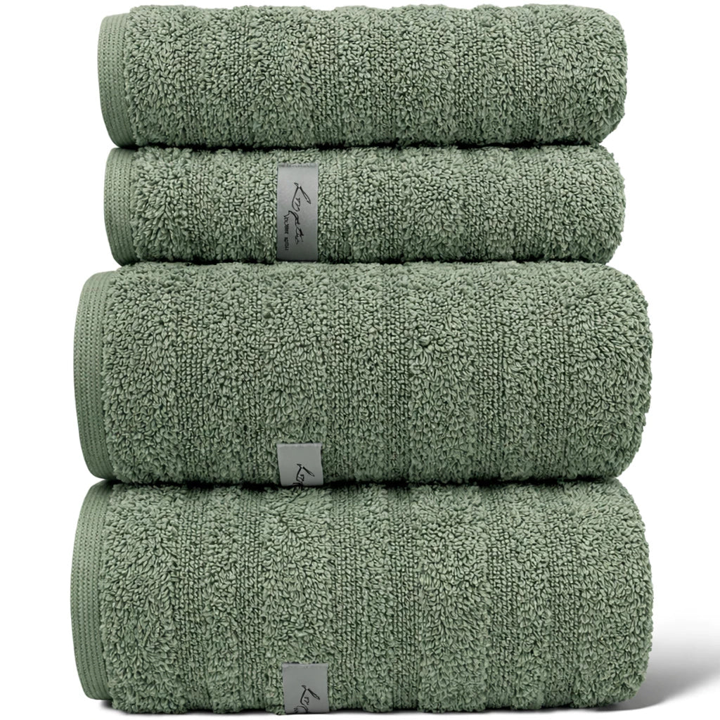 Jogo de Toalhas  de Banho 4 Peças Super Grossas - 100% Algodão 600 g/m²