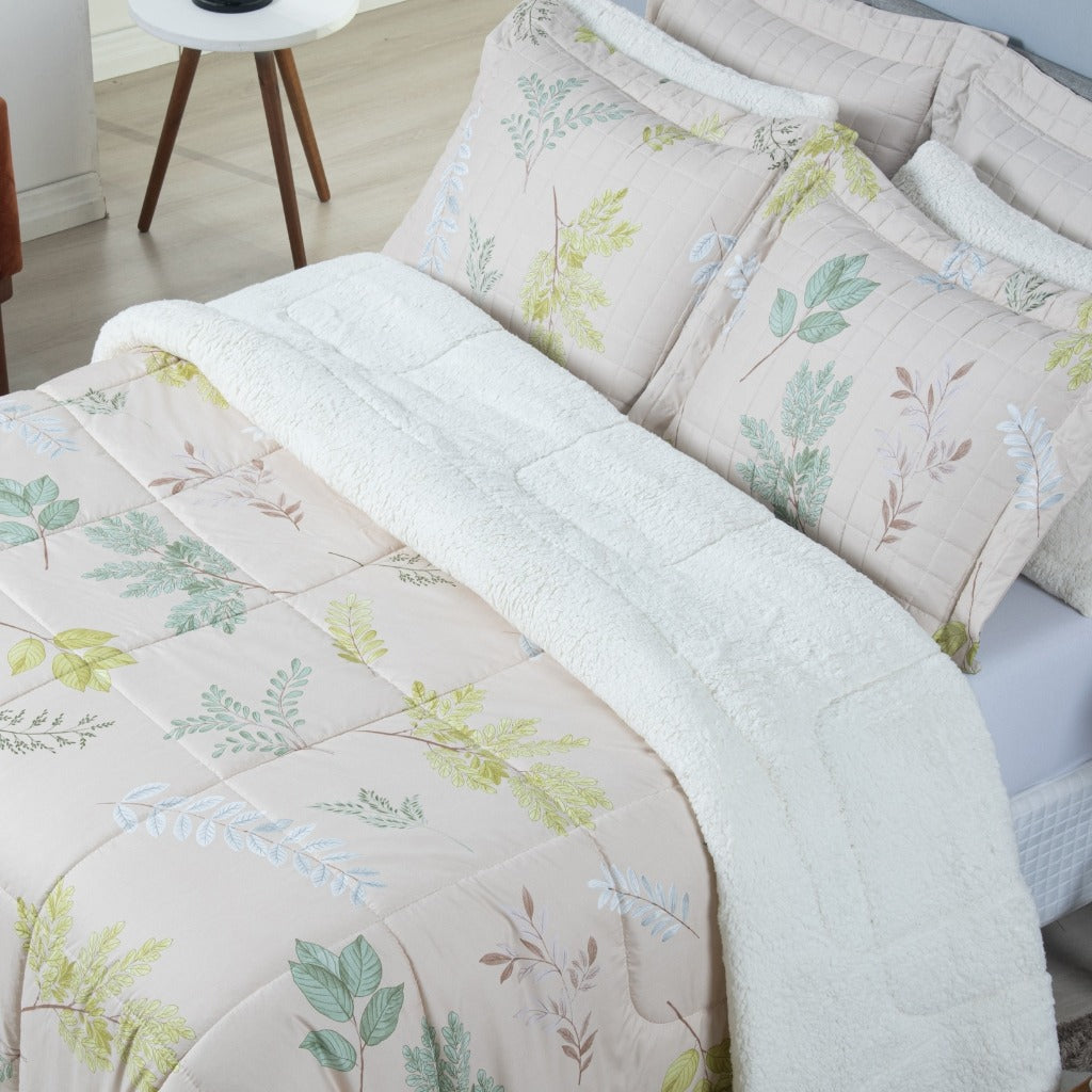 Kit Coberdrom Top Line Garden Dupla Face Fleece – 5 Peças