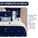 Kit Santorini Cobre Leito 300 Fios + Jogo de Lençol 100% Algodão