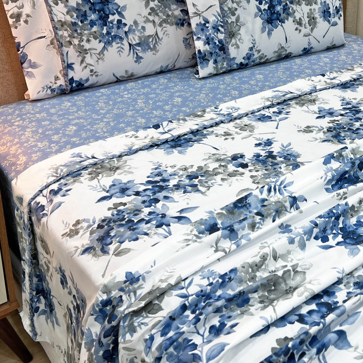 Jogo de Lençol Malva 4 Peças - 200 Fios Algodão