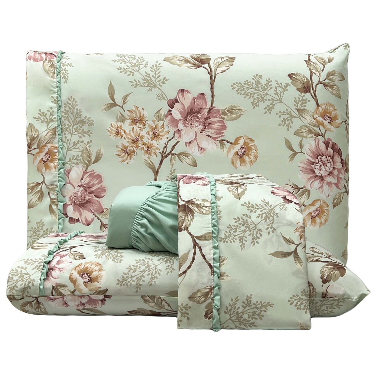 Jogo de Lençol Malva 4 Peças - 200 Fios Algodão